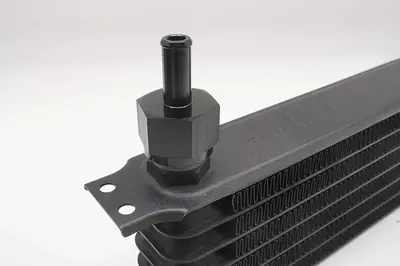 Anodized Aluminum Oil Cooler ATF Fitting, AN10 Female to 12 mm Barb photo 5