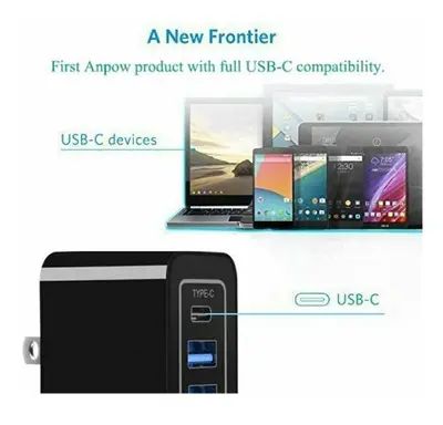 4-Port USB-C Wall Charger with Foldable Plug photo 7