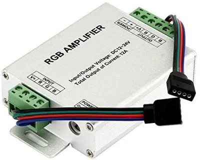 RGB Signal Amplifier Data Repeater for LED Strips, 12V 12A photo 2