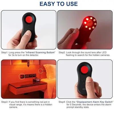 3-in-1 Hidden Camera Detector, Luggage Alarm and Flashlight photo 4