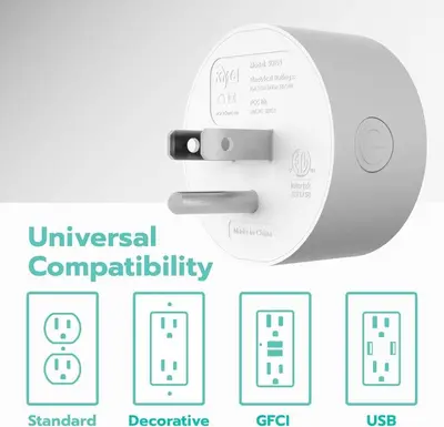 KMC Mini Wi-Fi Smart Plugs, 4-Pack photo 6