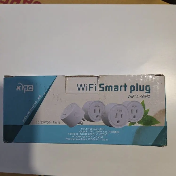 KMC Mini Wi-Fi Smart Plugs, 4-Pack