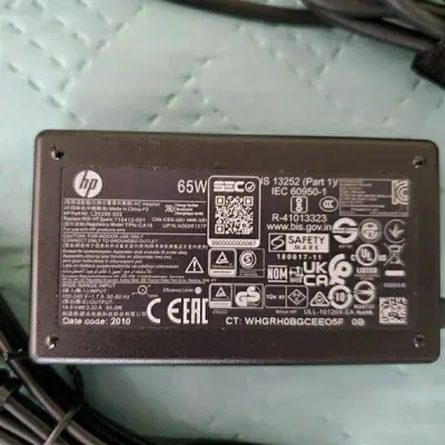 Original 65W 3.33A AC Adapter for HP EliteBook 840 G3 and HP 14/15 photo 2