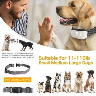 Rechargeable Dog Bark Training Collar for All Sizes photo 8