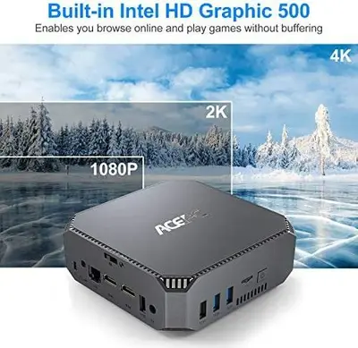 ACEPC AK2 Mini PC, Celeron J3455, 4GB/64GB eMMC, Windows 10 photo 8