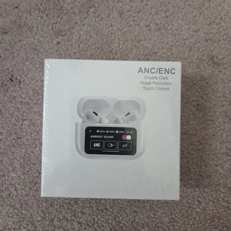 A9 Pro ANC Wireless Earbuds with Touch Screen Case, Bluetooth 5.4