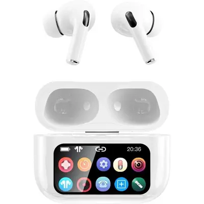 A9 Pro ANC Wireless Earbuds with Touch Screen Case, Bluetooth 5.4 photo 3