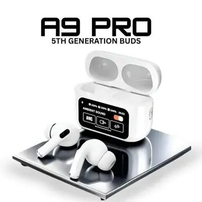 A9 Pro ANC Wireless Earbuds with Touch Screen Case, Bluetooth 5.4 photo 4