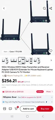 Wireless HDMI KVM Extender, 656 ft Range (Transmitter Only) photo 10