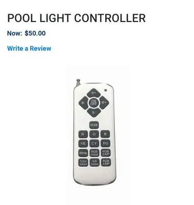 RF Remote for RGB Pond, Fountain and Pool LED Lights photo 4
