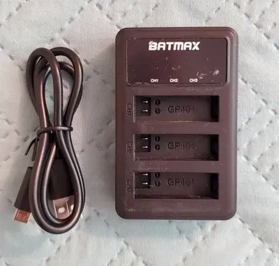 3-Slot USB Battery Charger for GoPro Hero 4 photo 2