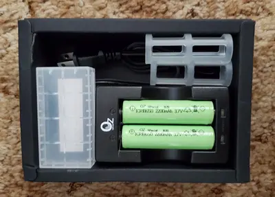 OZ-812BC Professional Rechargeable 18650 Li-Ion Battery, UL Listed