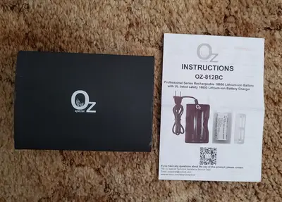 OZ-812BC Professional Rechargeable 18650 Li-Ion Battery, UL Listed photo 2