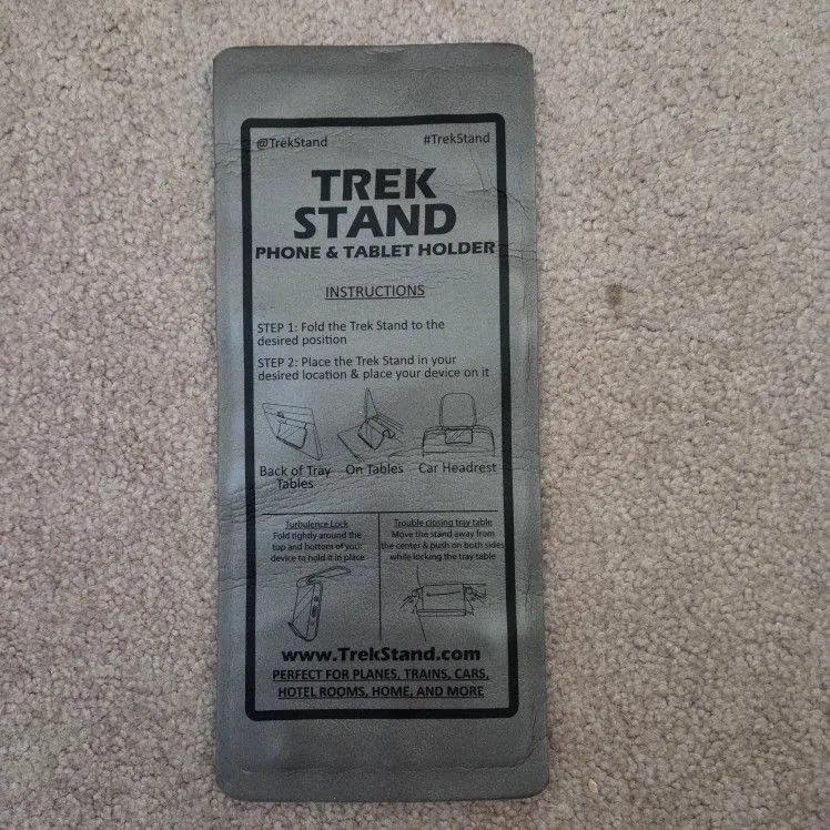 Trek Stand Flexible Phone and Small Tablet Holder