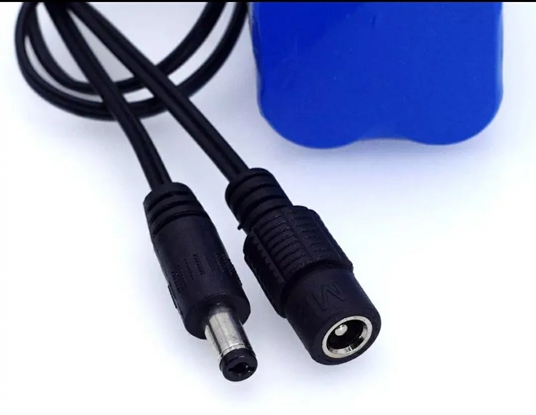 7.4V 2000mAh 18650 Li-Ion Battery Pack with 5.5x2.1mm DC Plug