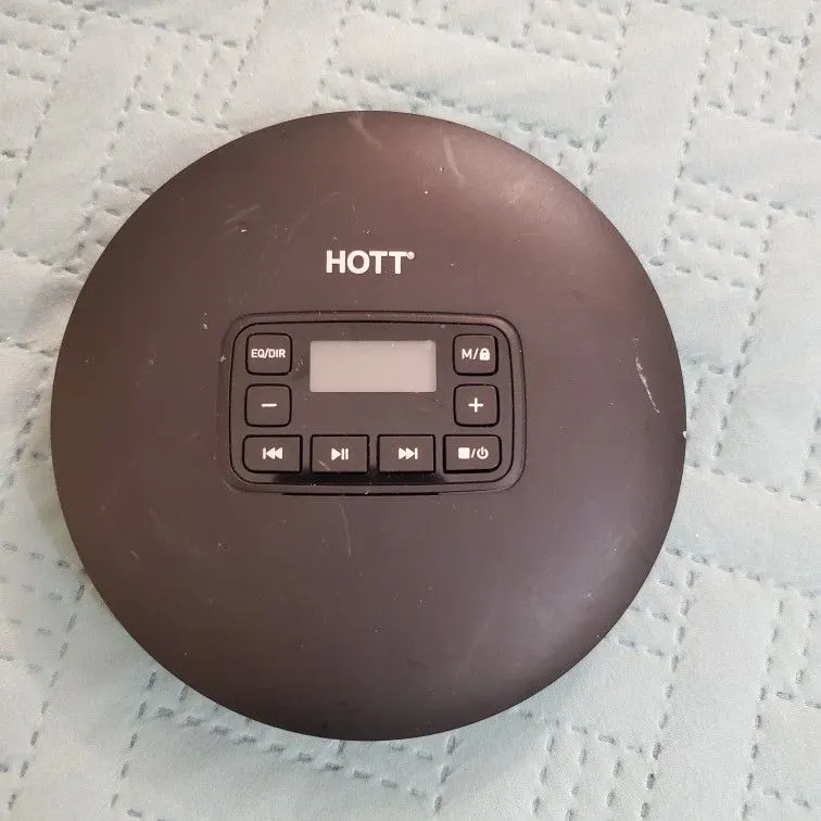HOTT CD204 Portable Anti-Shock CD Player for Home, Travel and Car
