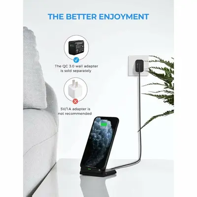 SENEO Qi Fast Wireless Charger Stand photo 9