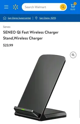 SENEO Qi Fast Wireless Charger Stand photo 4