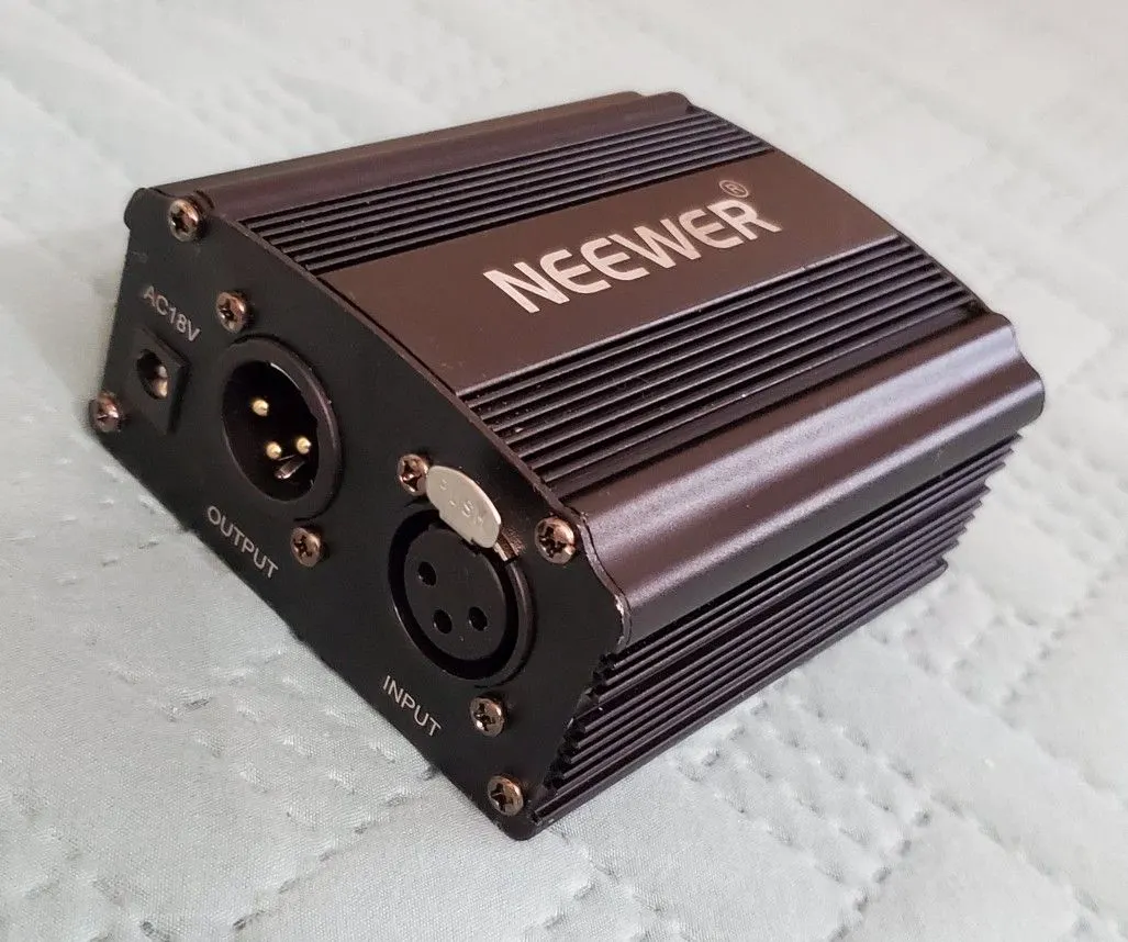Neewer 1-Channel 48V Phantom Power Supply with Adapter