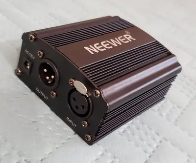 Neewer 1-Channel 48V Phantom Power Supply with Adapter