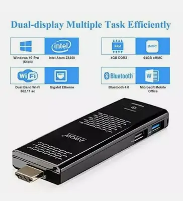 AWOW Mini PC Compute Stick, Windows 10, 4GB DDR3L, 64GB eMMC, Atom photo 6