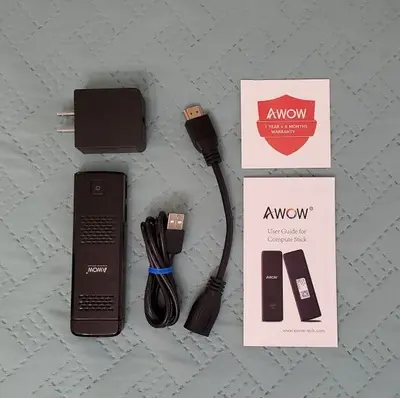 AWOW Mini PC Compute Stick, Windows 10, 4GB DDR3L, 64GB eMMC, Atom photo 2