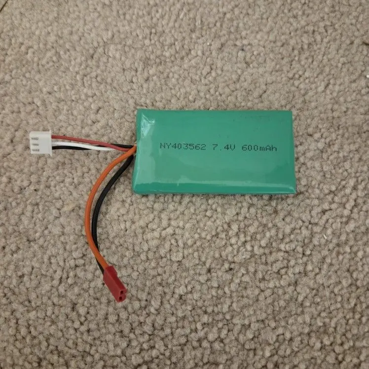 7.4V 2S 600mAh 20C LiPo Battery for WLtoys K969, K979, K989, K999