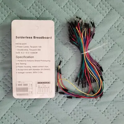 Solderless Breadboard Kit with 60 Flexible Jumper Wires photo 2