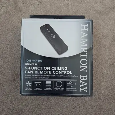Hampton Bay 3-Speed Universal Ceiling Fan Remote with Light Dimming