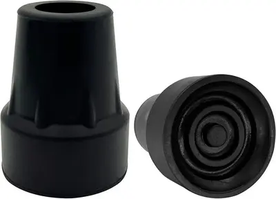Replacement Cane Tips, 3/4 in, Black photo 2