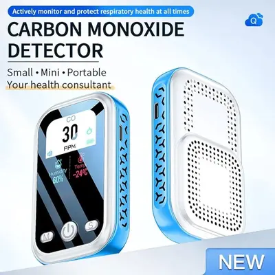 3-in-1 Mini Carbon Monoxide Detector and Air Quality Monitor with Lanyard photo 10
