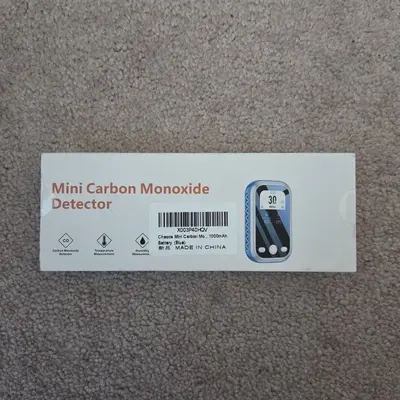 3-in-1 Mini Carbon Monoxide Detector and Air Quality Monitor with Lanyard