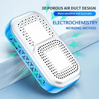 3-in-1 Mini Carbon Monoxide Detector and Air Quality Monitor with Lanyard photo 6