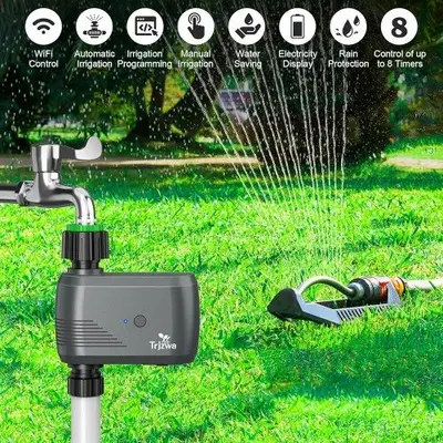 Smart WiFi Sprinkler Timer, App-Controlled Garden and Lawn Irrigation photo 10
