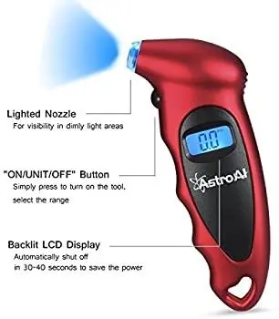 AstroAI Digital Tire Pressure Gauge, 150 PSI, 4 Settings photo 4