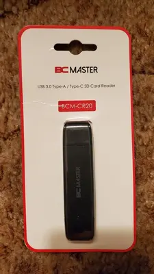 BC Master BCM-CR20 USB 3.0 Type-A/Type-C Micro SD Card Reader photo 2