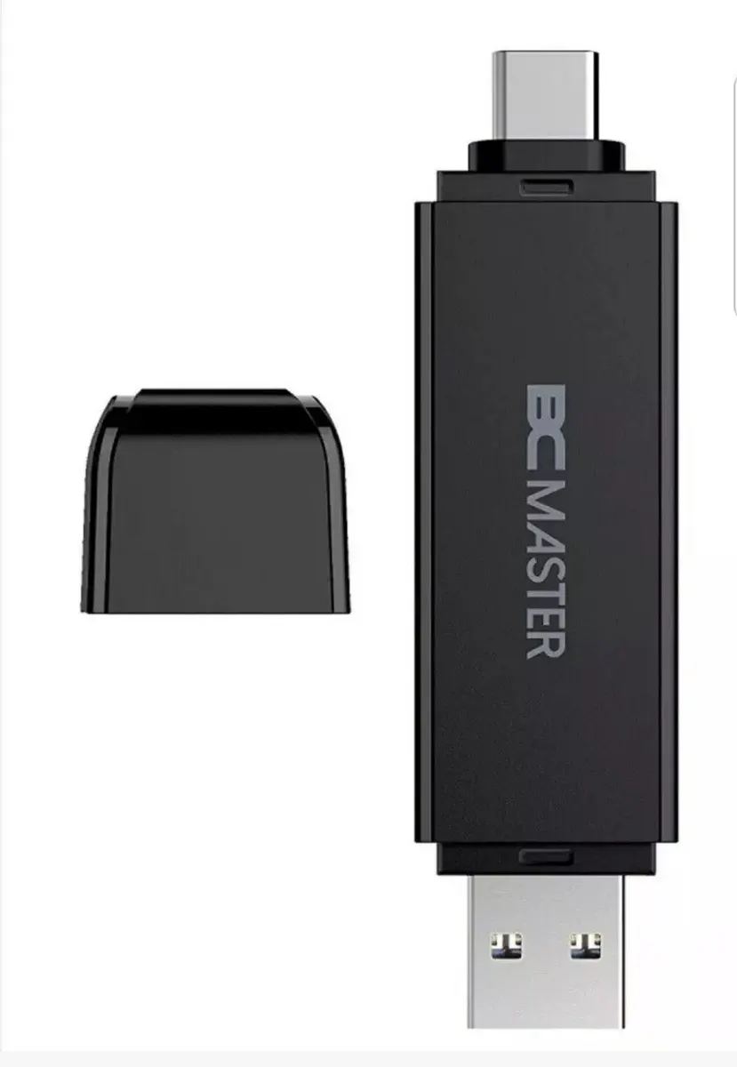 BC Master BCM-CR20 USB 3.0 Type-A/Type-C Micro SD Card Reader