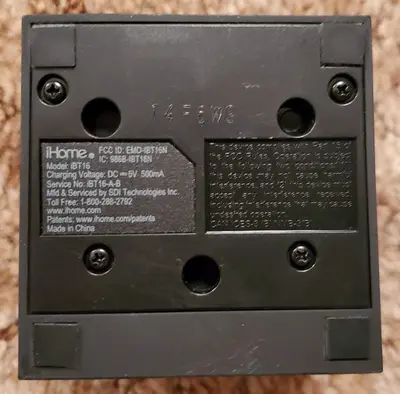 iHome Rechargeable Wireless Bluetooth Cube Speaker photo 4