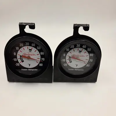 Sunbeam Freezer and Refrigerator Thermometers, 2-Pack