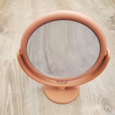 Danielle Creations Double-Sided Compact Vanity Mirror, 10x Magnifying, Rose Gold photo 2