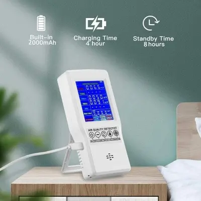 Handheld Air Quality Tester: CO2, HCHO, TVOC, PM2.5, PM10 photo 5