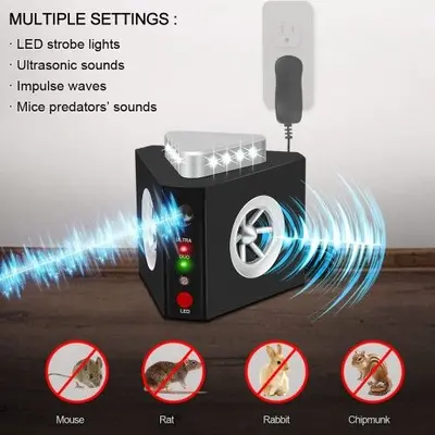 Plug-In Ultrasonic Mouse and Pest Repeller, 4-in-1 photo 8