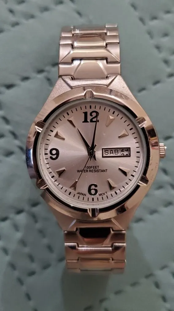 Metal Bezel Watch IF281 with Japan Movement, 100 ft Water Resistant