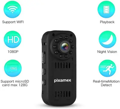 Mini Wireless WiFi Camera, Full 1080P with Infrared Night Vision photo 4