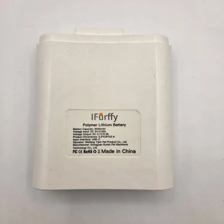 Original Replacement Battery for IFurffy Cordless Cat Water Fountain