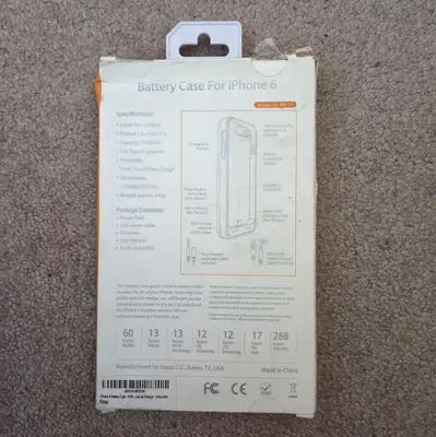 Vaxza iPhone 6 Battery Case, 3100 mAh Power Bank photo 2