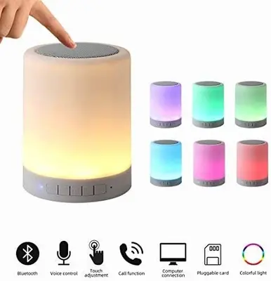 Night Light Bluetooth Speaker with Touch Control photo 8