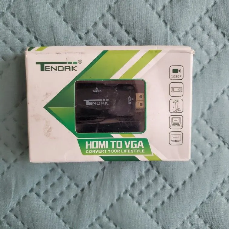 Tendak HDMI to VGA Converter, Active 1080P, Gold-Plated