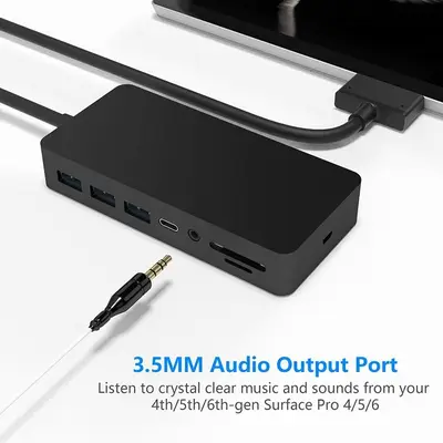 Surface Pro 4/5/6 Docking Station Hub with HDMI, VGA, DP photo 8