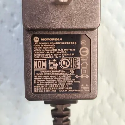 Original Motorola 14V 1A Power Adapter, 5.4mm Connector photo 2